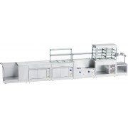 Прилавок-витрина тепловой Abat Hot line ПВТ-70Х-04, 1 стеклянная полка, съемный нерж. фасад