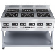 Плита индукционная 6-ти конфорочная Abat КИП-69П-5,0 краш. подставка