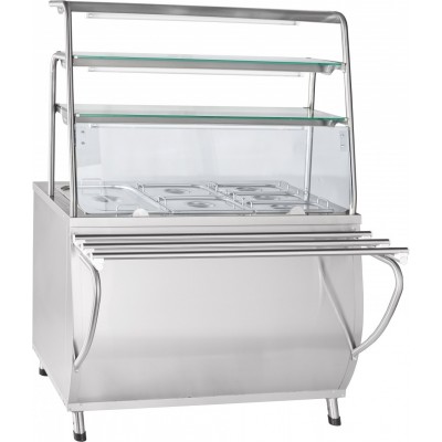 Мармит 2-х блюд Abat ПРЕМЬЕР ЭМК-70Т паровой, 3 полки, кашир. Мармит 2-х блюд Abat ПРЕМЬЕР ЭМК-70Т паровой, 3 полки, кашир.