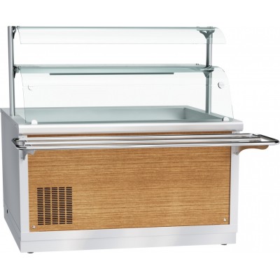 Прилавок холодильный Abat Hot line ПВВ(Н)-70Х-03-НШ, 2 стеклянные полки, съемный нерж. фасад Прилавок холодильный Abat Hot line ПВВ(Н)-70Х-03-НШ, 2 стеклянные полки, съемный нерж. фасад