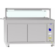 Прилавок-витрина тепловой Abat Hot line ПВТ-70Х-05, 1 стеклянная полка, съемный нерж. фасад