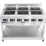 Плита индукционная 6-ти конфорочная Abat КИП-69П-5,0-01 нерж. сталь