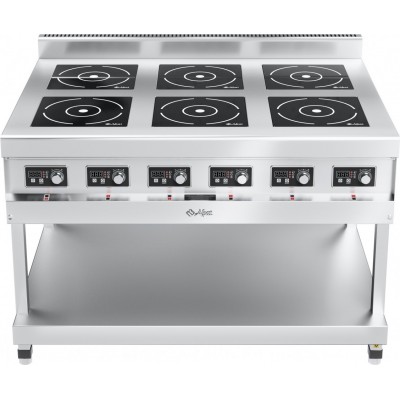 Плита индукционная 6-ти конфорочная Abat КИП-69П-5,0-01 нерж. сталь Плита индукционная 6-ти конфорочная Abat КИП-69П-5,0-01 нерж. сталь