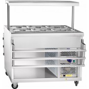 Прилавок холодильный Abat ПВВ(Н)-70ПМ-НШ откр., полка с подсветкой, кашир.