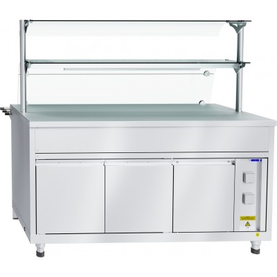 Прилавок для горячих напитков Abat Hot line ПГН-70Х-05, 2 стеклянные полки, вся нерж. Прилавок для горячих напитков Abat Hot line ПГН-70Х-05, 2 стеклянные полки, вся нерж.