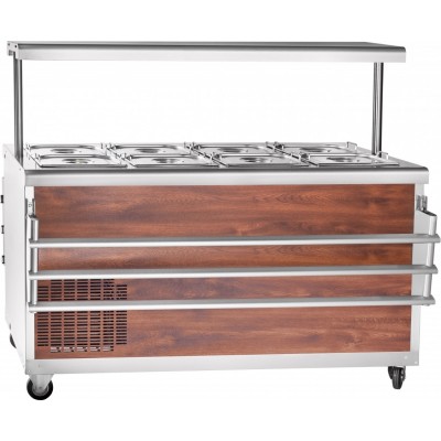 Прилавок холодильный Abat ПВВ(Н)-70ПМ-01-НШ откр., полка с подсветкой, кашир. Прилавок холодильный Abat ПВВ(Н)-70ПМ-01-НШ откр., полка с подсветкой, кашир.