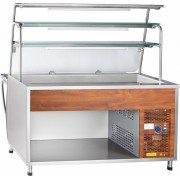 Прилавок холодильный Abat ПРЕМЬЕР ПВВ(Н)-70Т-01-НШ открытый, 3 полки