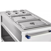 Электрический мармит Abat передвижная серия ЭМП-70, полка с бортом