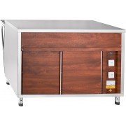 Прилавок для горячих напитков Abat ПРЕМЬЕР ПГН-70Т-02, без полок, вся нерж.