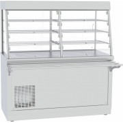 Прилавок-витрина холодильный Abat Hot line ПВВ(Н)-70Х-С-03-НШ, съемный нерж. фасад