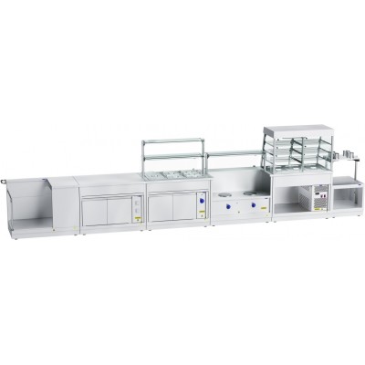 Прилавок-витрина холодильный Abat Hot line ПВВ(Н)-70Х-С-02-НШ, съемный нерж. фасад Прилавок-витрина холодильный Abat Hot line ПВВ(Н)-70Х-С-02-НШ, съемный нерж. фасад