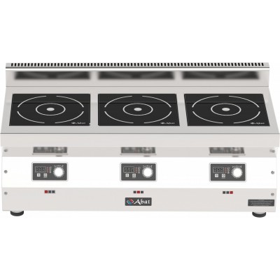 Плита индукционная 3-х конфорочная Abat КИП-35Н-5,0 Плита индукционная 3-х конфорочная Abat КИП-35Н-5,0