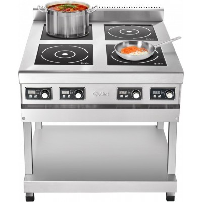Плита индукционная 4-х конфорочная Abat КИП-49П-5,0-01 нерж. сталь Плита индукционная 4-х конфорочная Abat КИП-49П-5,0-01 нерж. сталь