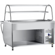 Прилавок холодильный Abat ПАТША ПВВ(Н)-70М-01-НШ открытый, 2 полки