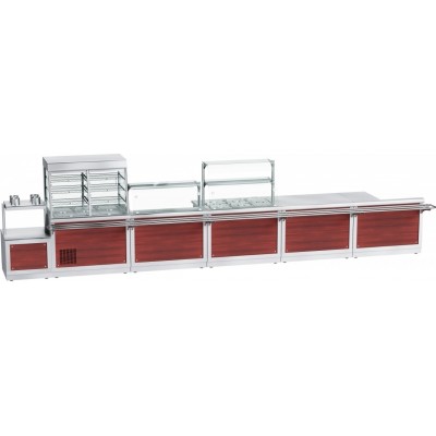 Прилавок холодильный Abat Hot line ПВВ(Н)-70Х-02-НШ, 2 стеклянные полки, съемный нерж. фасад Прилавок холодильный Abat Hot line ПВВ(Н)-70Х-02-НШ, 2 стеклянные полки, съемный нерж. фасад