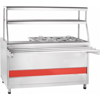 Мармит 1-х и 2-х блюд Abat АСТА ЭМК-70КМУ универс. паровой, 2 полки, столешница нерж. Мармит 1-х и 2-х блюд Abat АСТА ЭМК-70КМУ универс. паровой, 2 полки, столешница нерж.