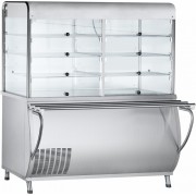 Прилавок-витрина холодильный Abat ПАТША ПВВ(Н)-70М-С-ОК саладэт закрыт.