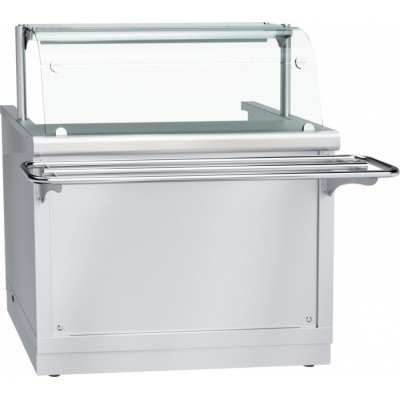 Прилавок-мармит электрический 1-х блюд Abat Hot line ПМЭС-70Х, 1 стеклянная полка, съемный нерж. фасад Прилавок-мармит электрический 1-х блюд Abat Hot line ПМЭС-70Х, 1 стеклянная полка, съемный нерж. фасад