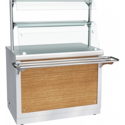 Прилавок-витрина тепловой Abat Hot line ПВТ-70Х-06, 2 стеклянные полки, съемный нерж. фасад Прилавок-витрина тепловой Abat Hot line ПВТ-70Х-06, 2 стеклянные полки, съемный нерж. фасад