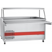 Прилавок холодильный Abat АСТА ПВВ(Н)-70КМ-03-НШ вся нерж., кашир.