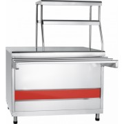 Прилавок для горячих напитков Abat АСТА ПГН-70КМ, 2 полки, кашир.