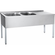 Стол для мойки овощей Abat СМО-7-7 РЧ каркас крашен.