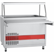 Прилавок холодильный Abat АСТА ПВВ(Н)-70КМ-02-НШ, вся нерж.