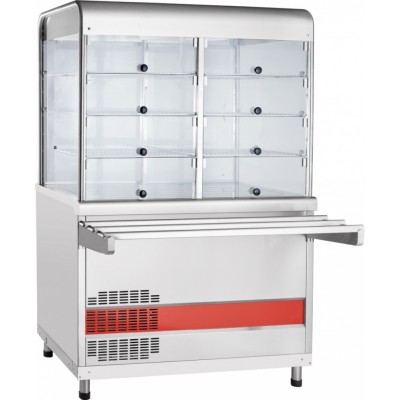 Прилавок-витрина холодильный Abat АСТА ПВВ(Н)-70КМ-С-НШ, вся нерж. Прилавок-витрина холодильный Abat АСТА ПВВ(Н)-70КМ-С-НШ, вся нерж.