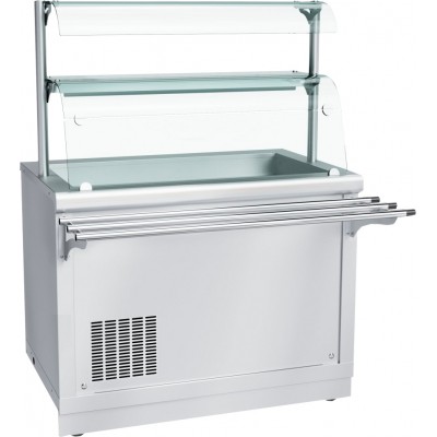 Прилавок холодильный Abat Hot line ПВВ(Н)-70Х-02-НШ, 2 стеклянные полки, съемный нерж. фасад Прилавок холодильный Abat Hot line ПВВ(Н)-70Х-02-НШ, 2 стеклянные полки, съемный нерж. фасад