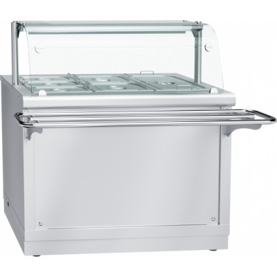 Электрический мармит кухонный 2-х блюд Abat Hot line ЭМК-70Х, 1 стеклянная полка, съемный нерж. фасад Электрический мармит кухонный 2-х блюд Abat Hot line ЭМК-70Х, 1 стеклянная полка, съемный нерж. фасад