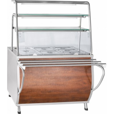 Мармит 2-х блюд Abat ПРЕМЬЕР ЭМК-70Т паровой, 3 полки, кашир. Мармит 2-х блюд Abat ПРЕМЬЕР ЭМК-70Т паровой, 3 полки, кашир.