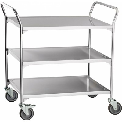 Тележка сервировочная Abat ТС-80, 3 полки,вся нерж. Тележка сервировочная Abat ТС-80, 3 полки,вся нерж.