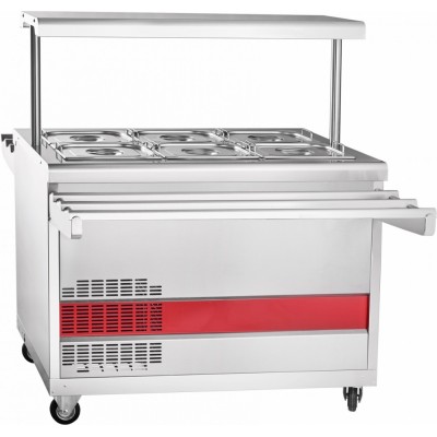 Прилавок холодильный Abat ПВВ(Н)-70ПМ-НШ откр., полка с подсветкой, вся нерж. Прилавок холодильный Abat ПВВ(Н)-70ПМ-НШ откр., полка с подсветкой, вся нерж.