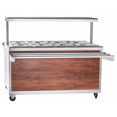 Мармит 2-х блюд Abat передвижная серия ЭМК-70ПМ-01 паровой, полка с подсветкой, кашир. Мармит 2-х блюд Abat передвижная серия ЭМК-70ПМ-01 паровой, полка с подсветкой, кашир.