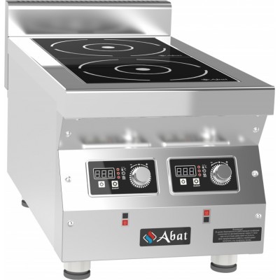Плита индукционная 2-ух конфорочная Abat КИП-27Н-3,5, Плита индукционная 2-ух конфорочная Abat КИП-27Н-3,5,