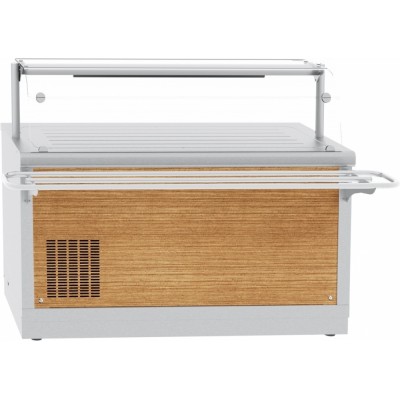 Прилавок холодильный Abat Hot line ПВВ(Н)-70Х-05-НШ, 1 стеклянная полка, съемный нерж. фасад Прилавок холодильный Abat Hot line ПВВ(Н)-70Х-05-НШ, 1 стеклянная полка, съемный нерж. фасад