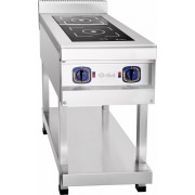 Плита индукционная 2-х конфорочная Abat КИП-2П-01 нерж. сталь