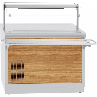 Прилавок холодильный Abat Hot line ПВВ(Н)-70Х-04-НШ, 1 стеклянная полка съемный нерж. фасад Прилавок холодильный Abat Hot line ПВВ(Н)-70Х-04-НШ, 1 стеклянная полка съемный нерж. фасад