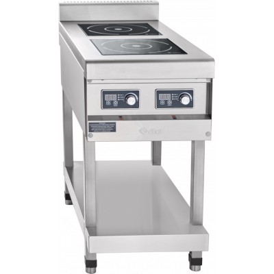 Плита индукционная 2-х конфорочная Abat КИП-29П-3,5-01 нерж. сталь Плита индукционная 2-х конфорочная Abat КИП-29П-3,5-01 нерж. сталь