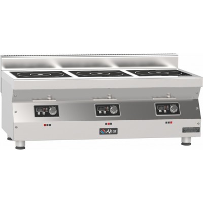 Плита индукционная 3-х конфорочная Abat КИП-35Н-3,5 Плита индукционная 3-х конфорочная Abat КИП-35Н-3,5