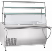 Прилавок холодильный Abat ПРЕМЬЕР ПВВ(Н)-70Т-01-НШ открытый, 3 полки