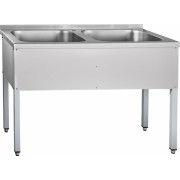 Ванна моечная цельнотянутая 2-х секц. Abat 600 серия ВМП-6-2-5 РЧ