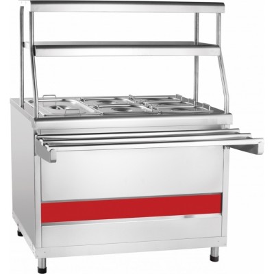 Мармит 2-х блюд Abat АСТА ЭМК-70КМ паровой, 2 полки, подсветка, столешница нерж. Мармит 2-х блюд Abat АСТА ЭМК-70КМ паровой, 2 полки, подсветка, столешница нерж.