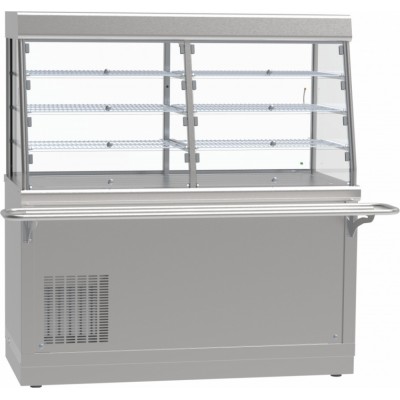 Прилавок-витрина холодильный Abat Hot line ПВВ(Н)-70Х-С-01-ОК, съемный нерж. фасад Прилавок-витрина холодильный Abat Hot line ПВВ(Н)-70Х-С-01-ОК, съемный нерж. фасад