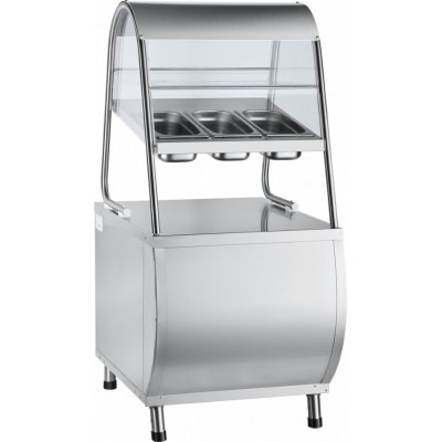 Прилавок для столовых приборов Abat ПАТША ПСПХ-70М с хлебницей, вся нерж. Прилавок для столовых приборов Abat ПАТША ПСПХ-70М с хлебницей, вся нерж.