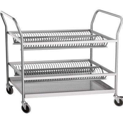 Тележка для сушки тарелок Abat ТСТ-100-4 140 тарелок, вся нерж. Тележка для сушки тарелок Abat ТСТ-100-4 140 тарелок, вся нерж.