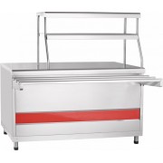 Прилавок для горячих напитков Abat АСТА ПГН-70КМ-01, 2 полки, столешница нерж.