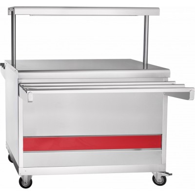 Прилавок для горячих напитков Abat передвижная ПГН-70ПМ, полка с подсветкой, откр., вся нерж. Прилавок для горячих напитков Abat передвижная ПГН-70ПМ, полка с подсветкой, откр., вся нерж.