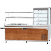 Прилавок-витрина универсальный Abat ПВХМ-70КМУ кашир. витрина слева