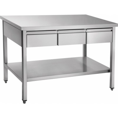 Стол с выдвижными ящиками Abat СТН-7-1 вся нерж. Стол с выдвижными ящиками Abat СТН-7-1 вся нерж.